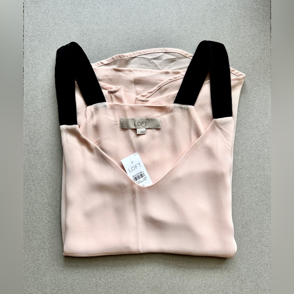 NWT LOFT Velvet Strap Cami